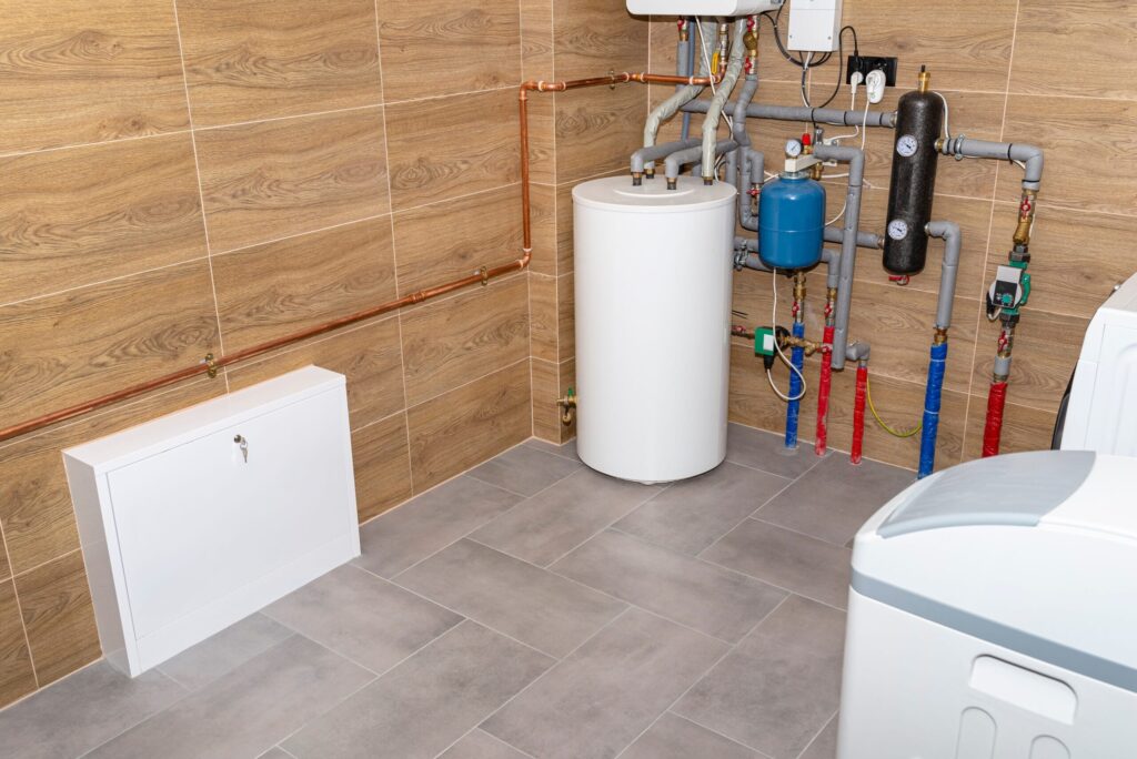 Residential water heater and plumbing system installed in Battleground